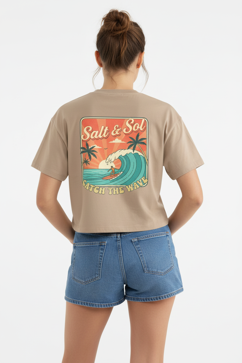 Back - Denim Shorts with original design