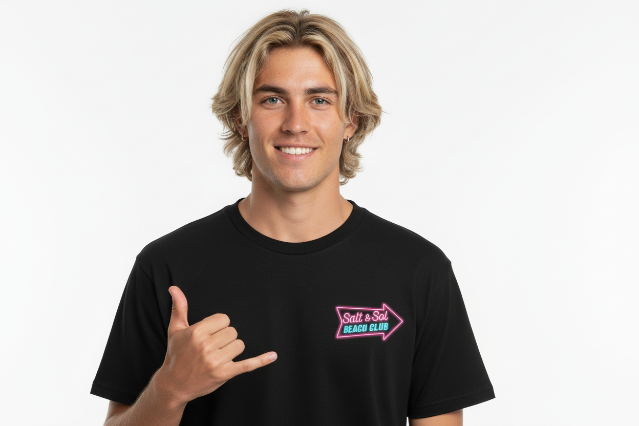 Front with shaka